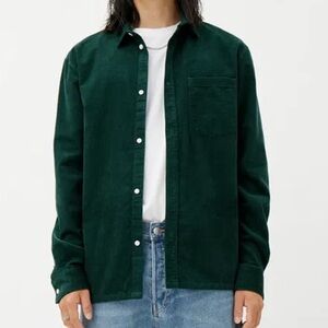 Weekday Forest Green Corduroy Shirt